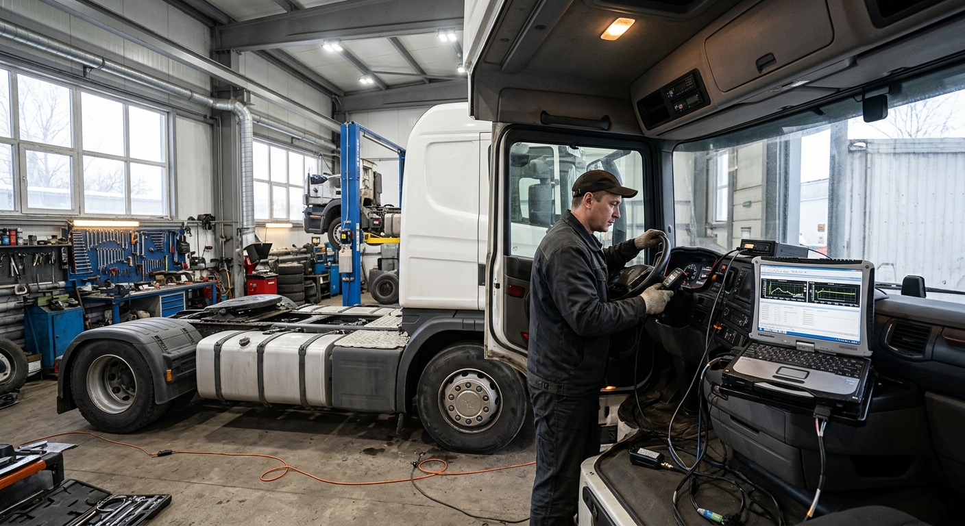 Калибровка тахографа после замены шин в 2026 году: почему это обязательно?