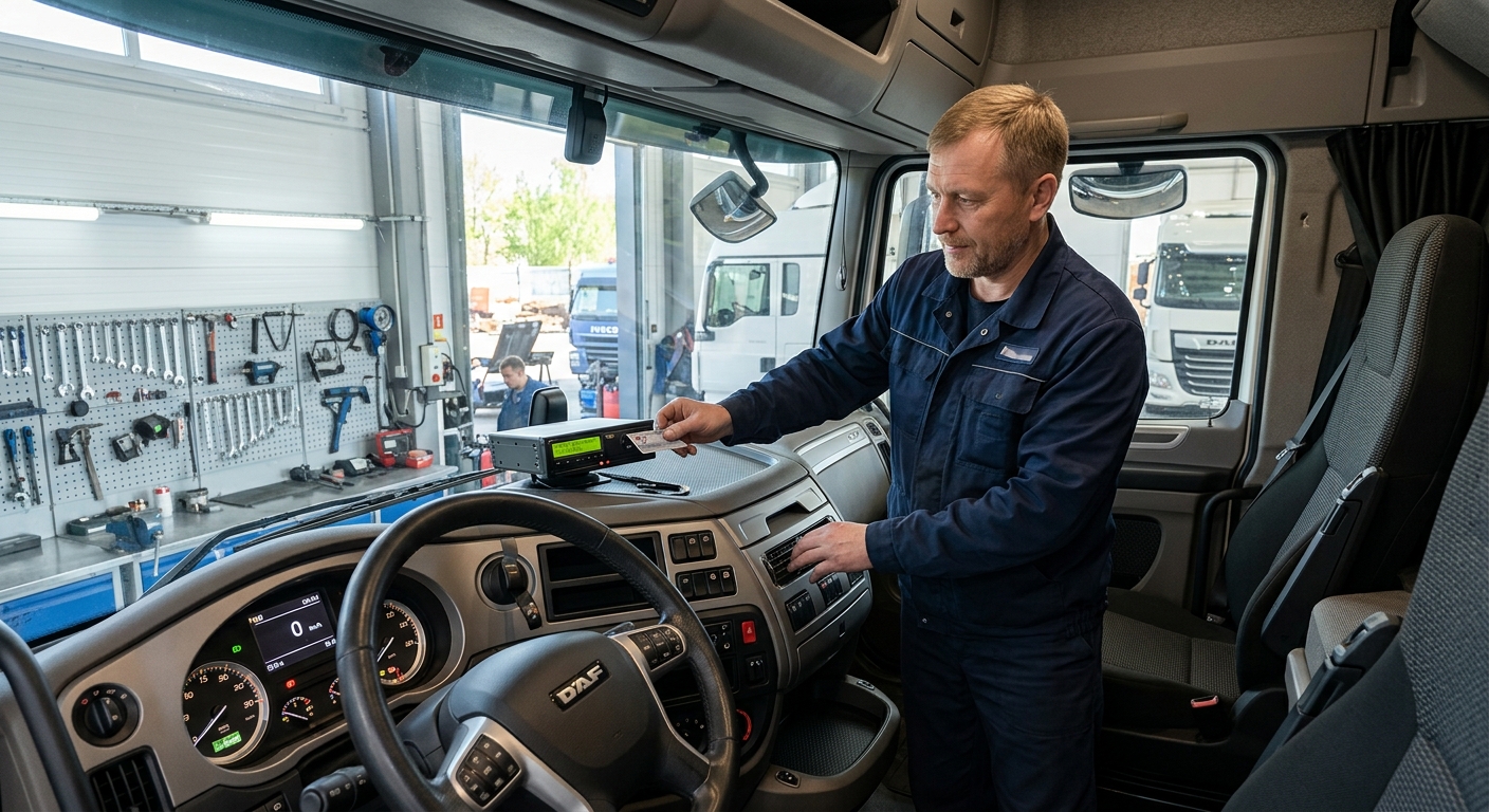 Проверка и калибровка тахографа перед рейсом в 2026 году: избегаем штрафов