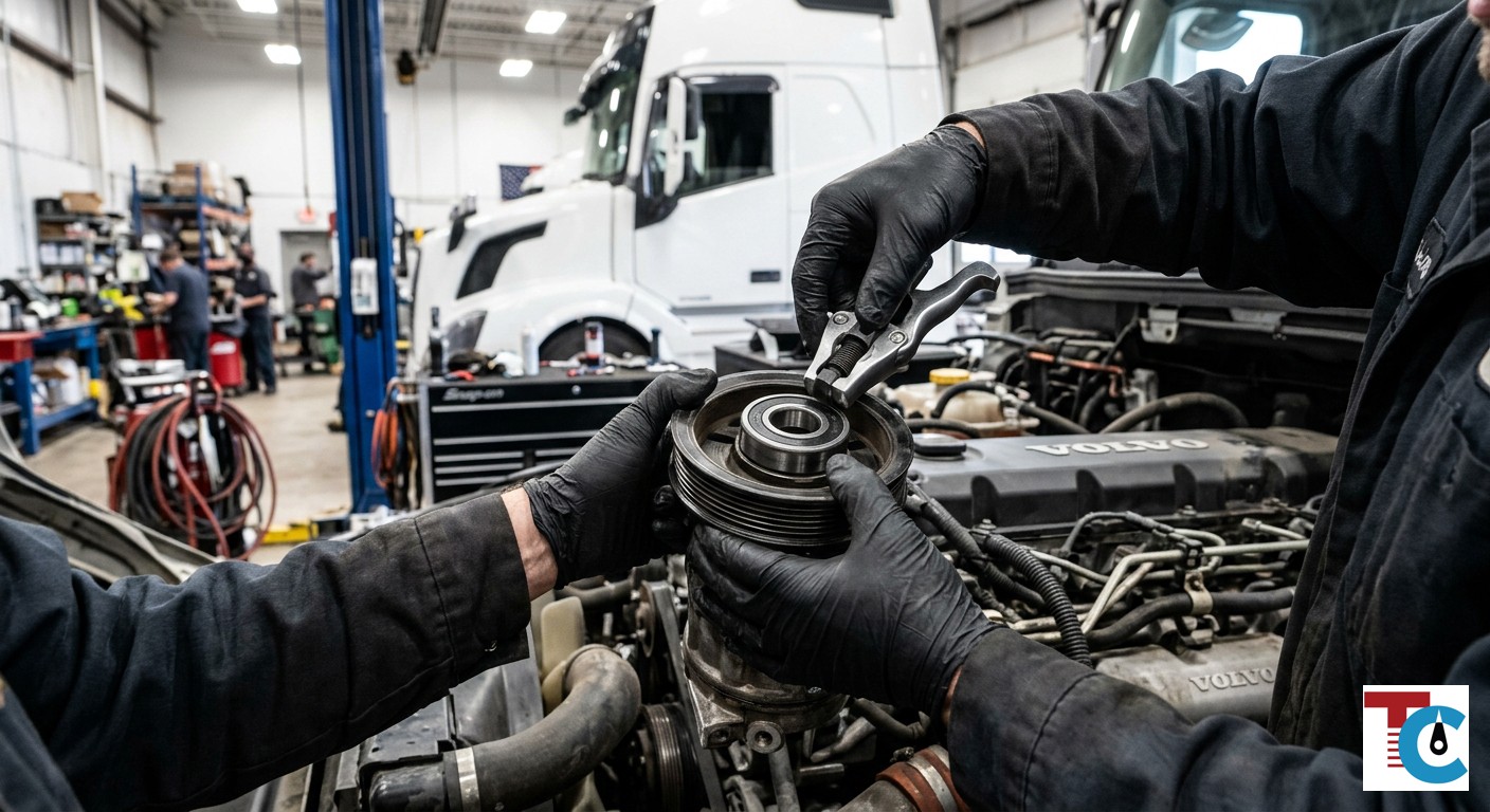 Замена подшипника компрессора кондиционера грузовика: причины, симптомы, процесс