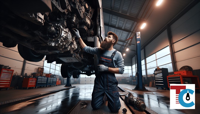 Замена сальников коробки передач DAF TraXon