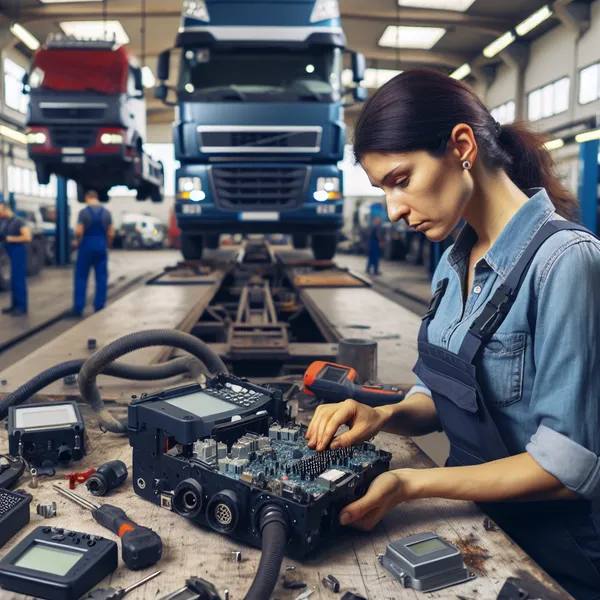 Замена электронной платы тахографа для Volvo,