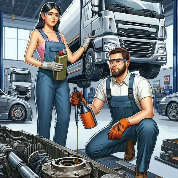 Замена масла редуктора для грузовиков Volvo,