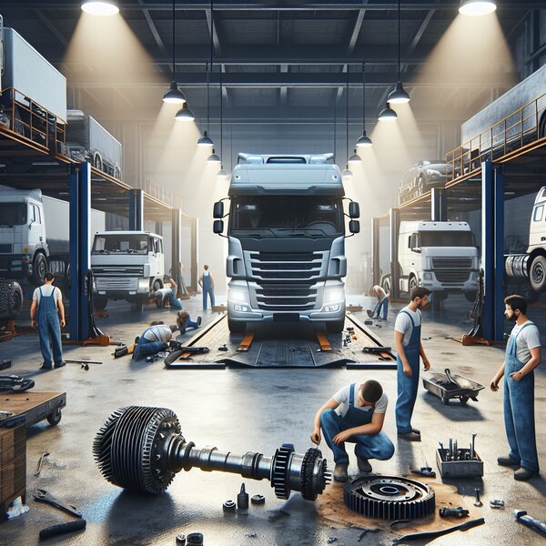 Услуга снятия и установки карданного вала для Volvo, Scania, Mercedes, Renault,