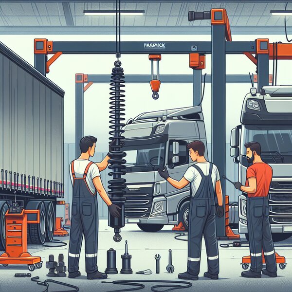 Замена отбойника прицепа для грузовиков Volvo, Scania, Mercedes, Renault, DAF,