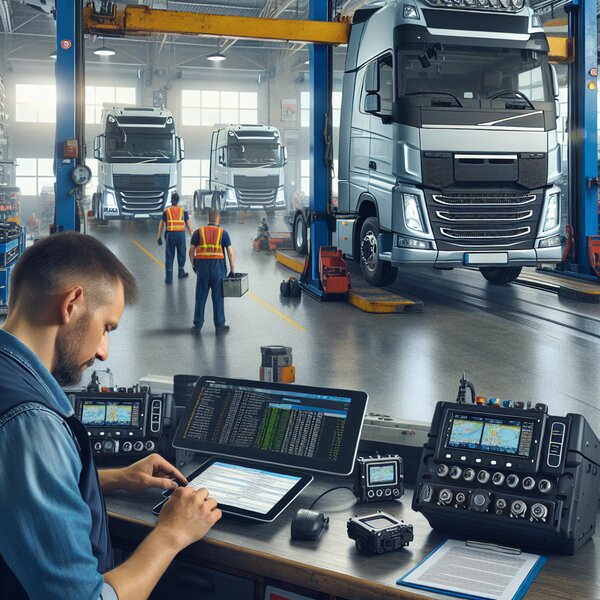 Обновление ПО цифрового тахографа для грузовиков Volvo, Scania, Mercedes,