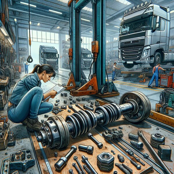 Ремонт суппортов (втулки и пальцы 2 шт) для грузовиков Volvo, Scania, Mercedes, Renault, DAF, КамАЗ, МАЗ, Sinotruk, Foton, Dongfeng, FAW, Shacman, JAC, BeiBen, Chenglong, Hania, SAIC.