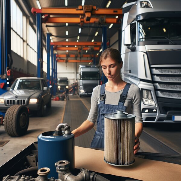 Замена топливного фильтра грубой очистки для Volvo, Scania, Mercedes, Renault,