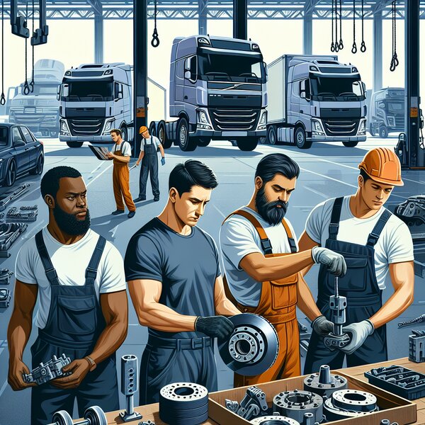 Переборка суппортов (4 шт) для Volvo, Scania, Mercedes, Renault, DAF, Камаз, МАЗ, Sinotruk, Foton, Dongfeng, FAW, Shacman, JAC, BeiBen, Chenglong, Hania, SAIC — качественный ремонт.