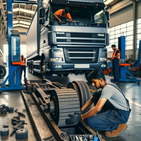 Замена ролика для Volvo, Scania, Mercedes,