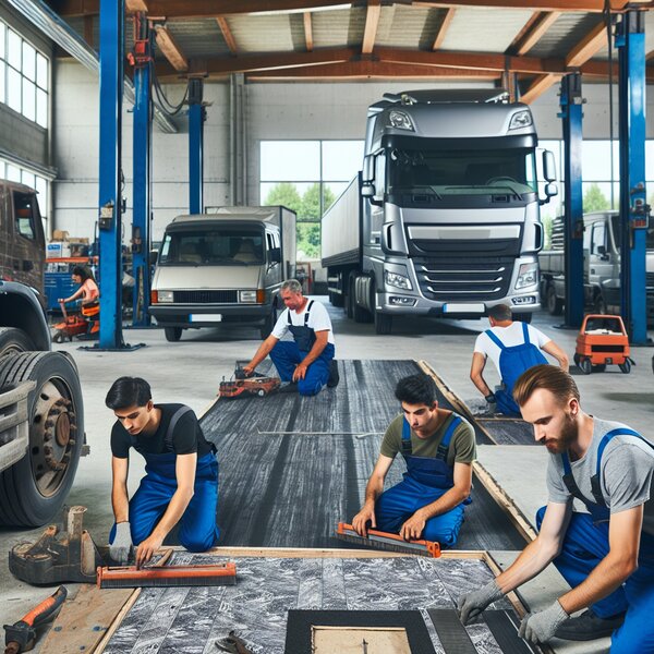 Восстановление уровня пола вручную: Volvo, Scania, Mercedes, Renault, DAF,