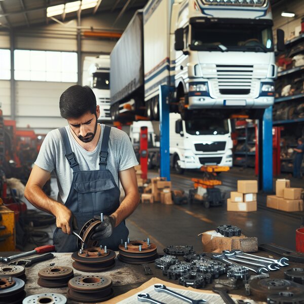 Замена накладок тормозных колодок для Volvo, Scania, Mercedes, Renault, DAF,