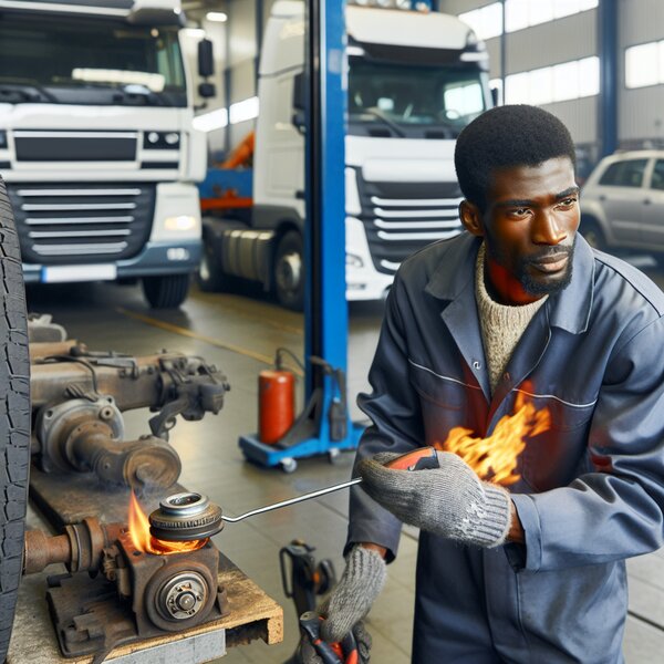 Прогрев гайки тормозного рычага для Volvo, Scania, Mercedes, Renault, DAF,