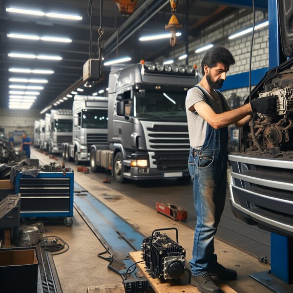 Замена преобразователя напряжения для Volvo, Scania, Mercedes, Renault, DAF,