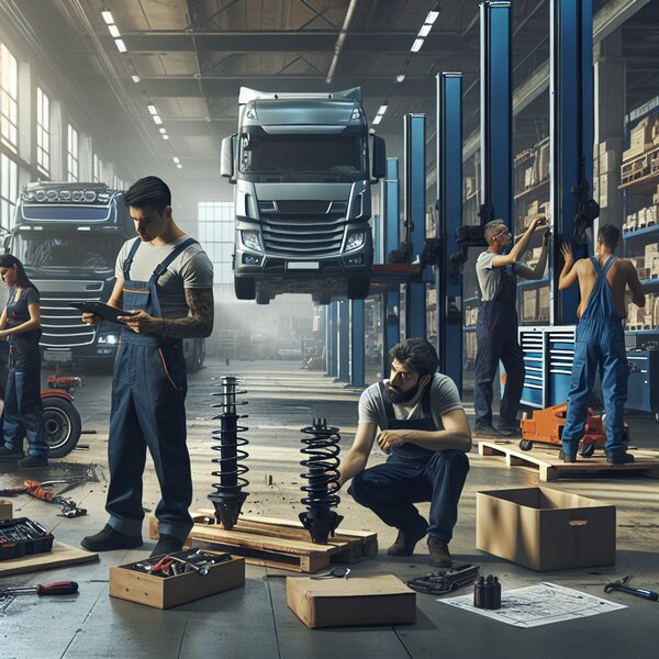 Замена стоек стабилизатора для Volvo, Scania, Mercedes, Renault, DAF, Камаз,