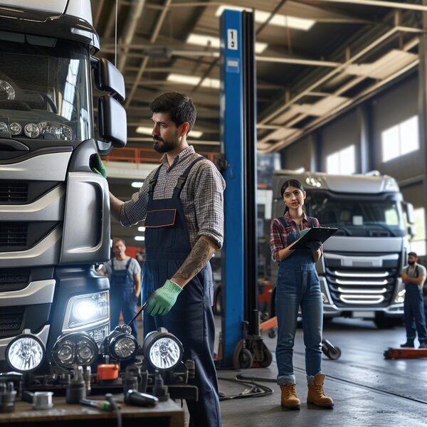 Услуги по ремонту и проверке работы головного света для Volvo, Scania, Mercedes