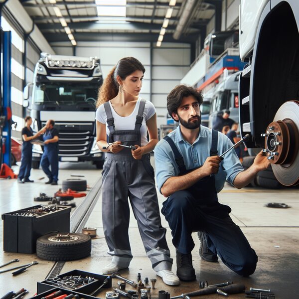 Замена ремкомплекта тормозного вала для грузовиков Volvo, Scania, Mercedes,