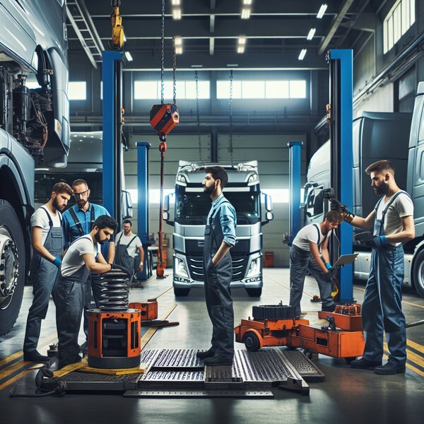 Снятие и установка кронштейна осушителя воздуха для Volvo, Scania, Mercedes,