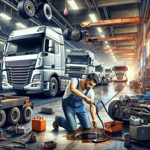 Устранение течи масла для грузовиков: Volvo, Scania, Mercedes, Renault, DAF,