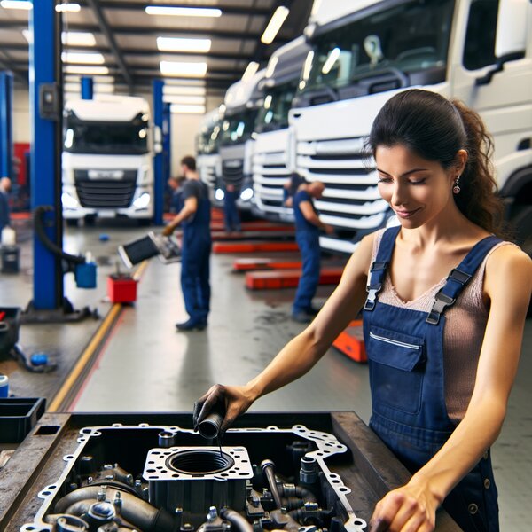 Замена прокладки поддона для грузовиков Volvo, Scania, Mercedes, Renault, DAF,