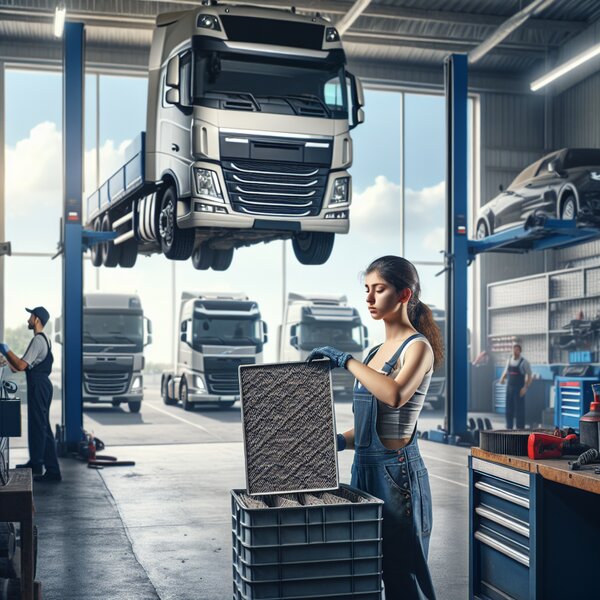 Замена фильтра кондиционера грузовиков Volvo, Scania, Mercedes, Renault, DAF,