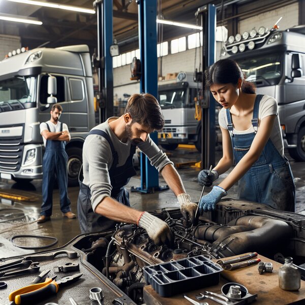 Замена прокладки картера двигателя Volvo, Scania, Mercedes, Renault, DAF, Камаз