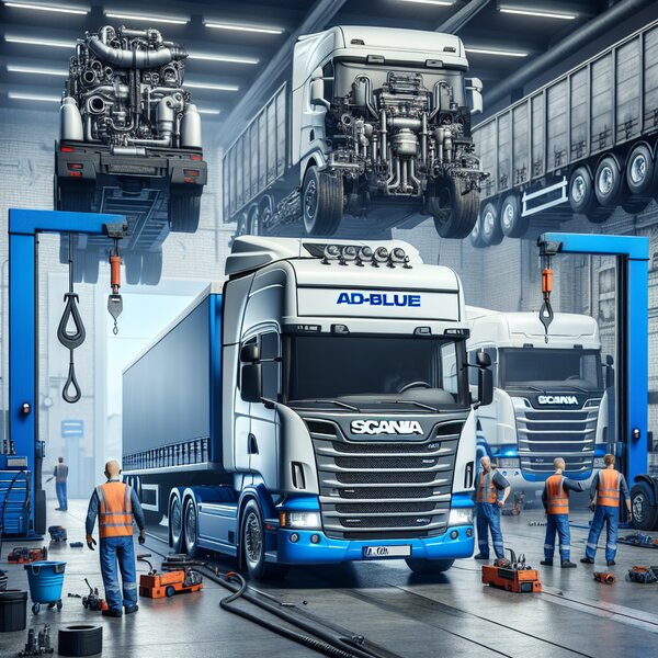 Отключение AdBlue (мочевины) на Scania S450 - профессиональное удаление системы