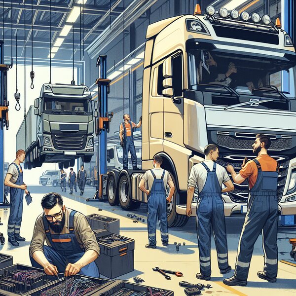 Ремонт электропроводки грузовиков Volvo, Scania, Mercedes, Renault, DAF, Камаз,