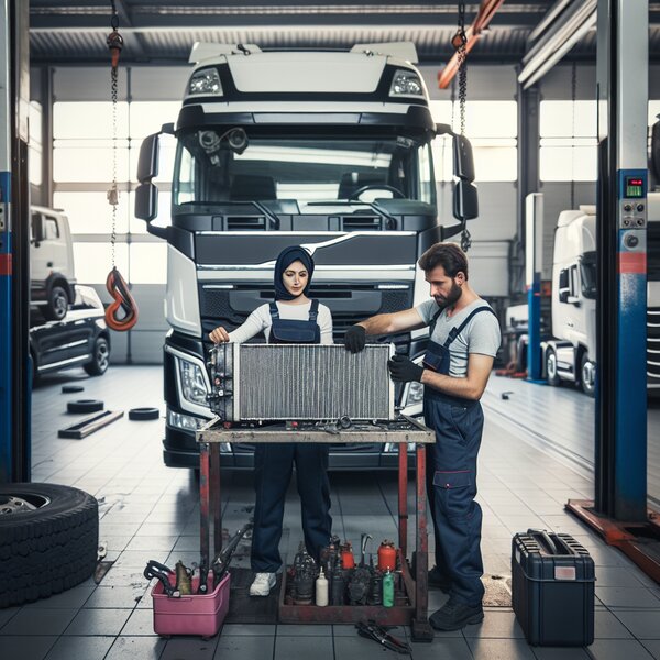 Замена радиатора салонного отопителя Volvo, Scania, Mercedes, Renault, DAF,