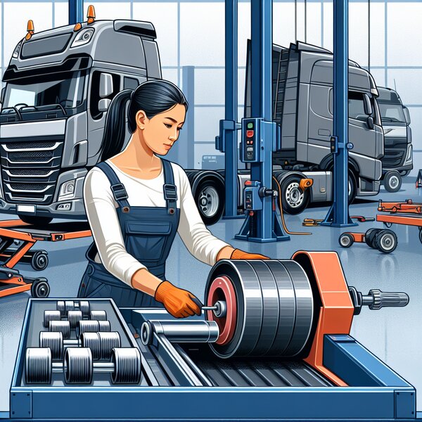 Снятие и установка обводных роликов Volvo, Scania, Mercedes, Renault, DAF,