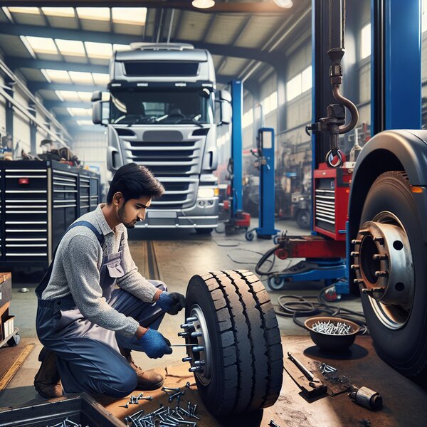 Замена шпильки колеса на Volvo, Scania, Mercedes, Renault, DAF, Камаз, МАЗ,