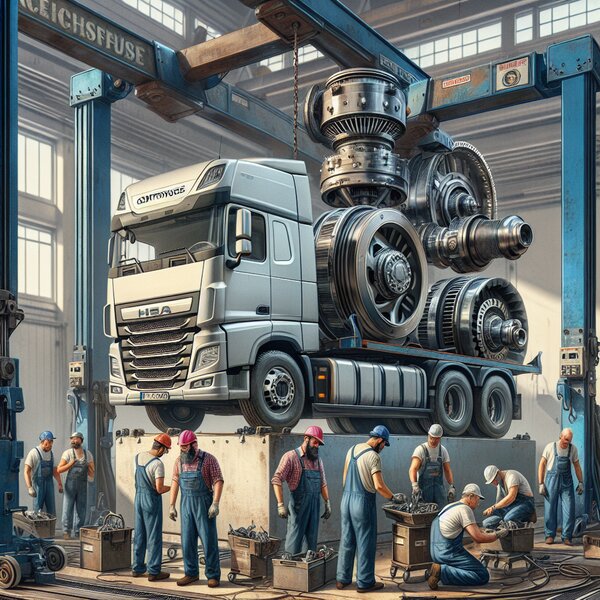 Снятие, установка и чистка центрифуги для Volvo, Scania, Mercedes, Renault, DAF