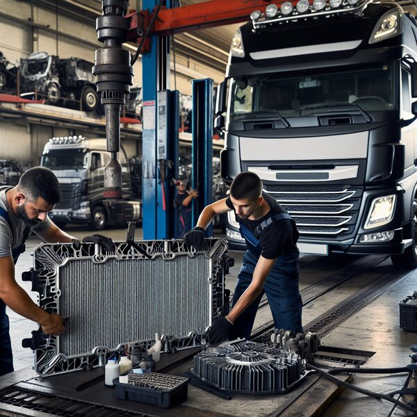 Снятие и установка облицовки радиатора для Volvo, Scania, Mercedes, Renault,