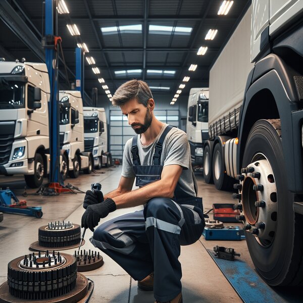 Замена шпилек колеса для грузовиков Volvo, Scania, Mercedes, Renault, DAF,