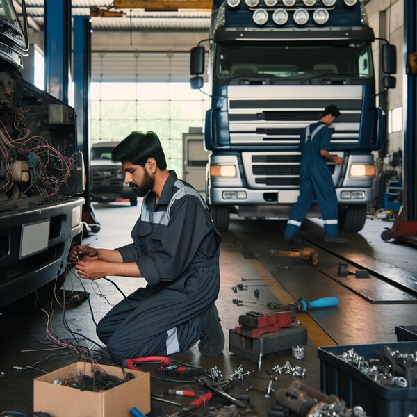 Восстановление проводки головного света для грузовиков Volvo, Scania, Mercedes,