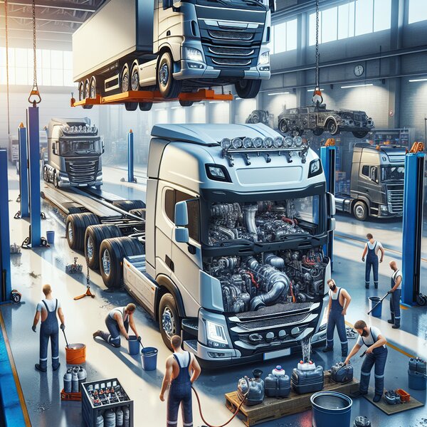 Снятие и установка бочка ОЖ для Volvo, Scania, Mercedes, Renault, DAF, Камаз,