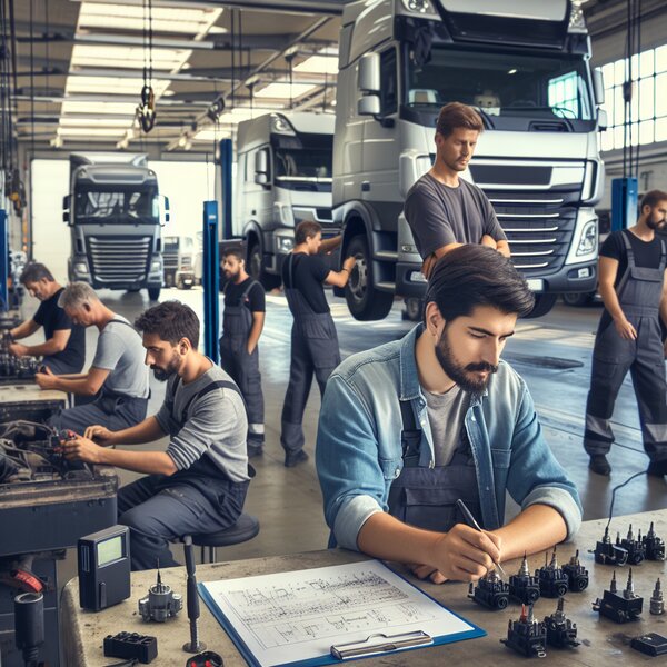 Проверка датчиков после ремонта для Volvo, Scania, Mercedes, Renault, DAF,