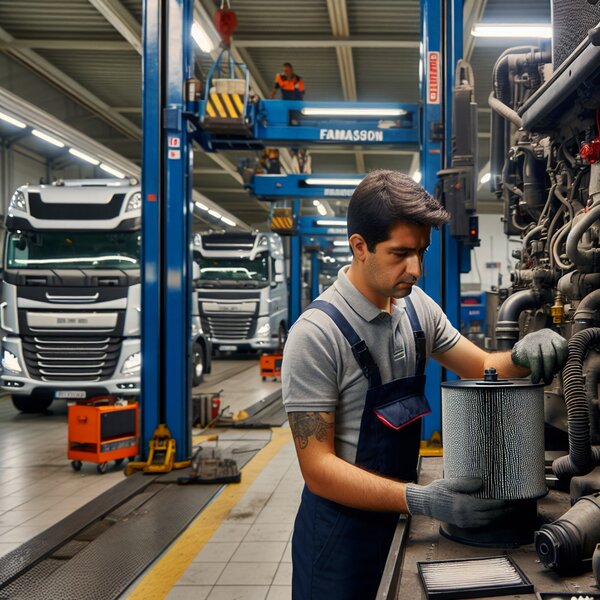 Профессиональная очистка и обслуживание пневмофильтров для Volvo, Scania,