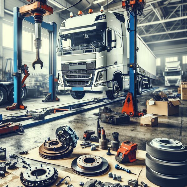 Установка и обслуживание тормозных скоб и колодок на прицепы Volvo, Scania,