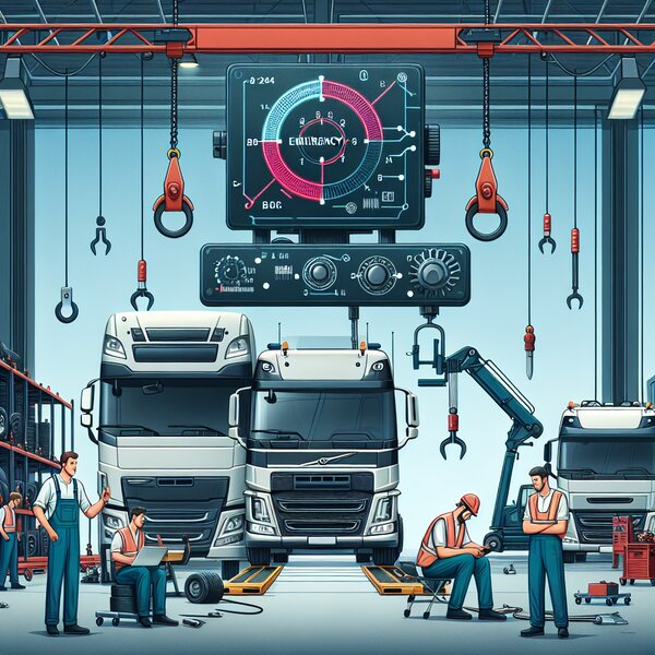 Диагностика системы экстренного торможения для грузовиков Volvo, Scania,