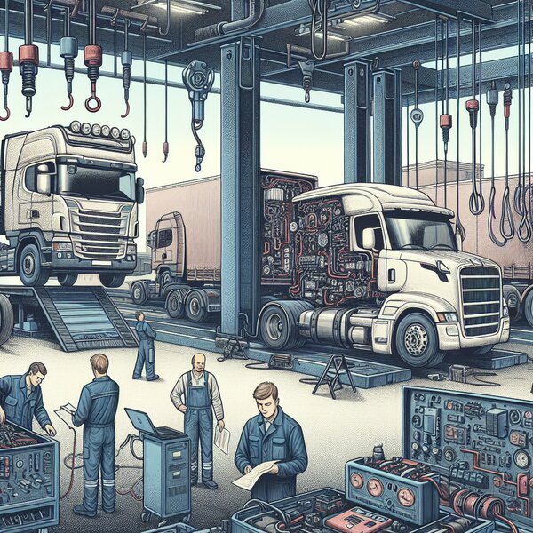 Диагностика электросистем тягачей и прицепов Volvo, Scania, Mercedes, Renault,