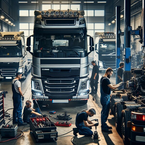 Ремонт и настройка системы освещения тягачей и прицепов Volvo, Scania, Mercedes