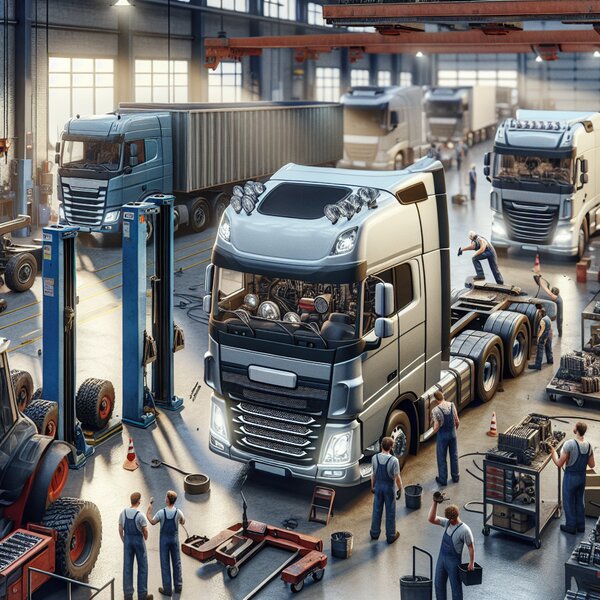 Замена фар и световых приборов на тягачах и прицепах Volvo, Scania, Mercedes,