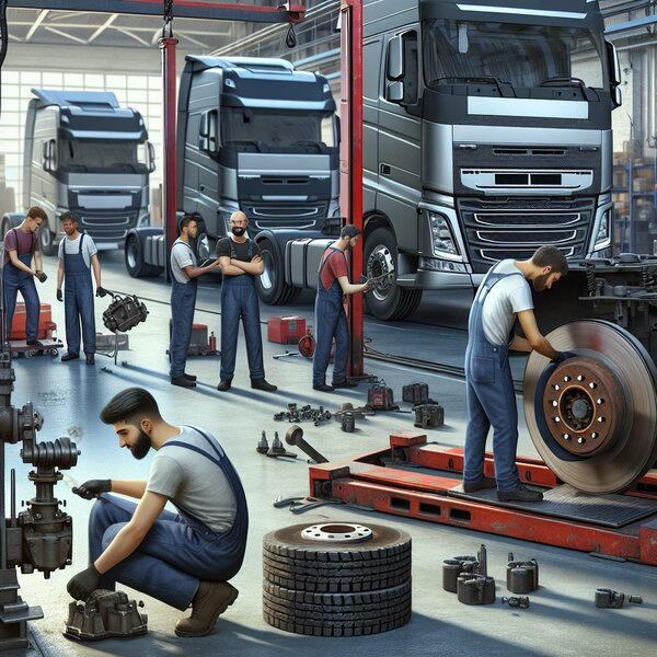 Снятие и установка тормозных камер для Volvo, Scania, Mercedes, Renault, DAF,