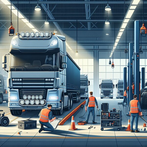 Ремонт и установка освещения, прожекторов и сигнализации на тягачах и прицепах