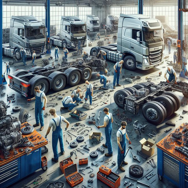 Ремонт и замена системы управления тормозами Volvo, Scania, Mercedes, DAF,