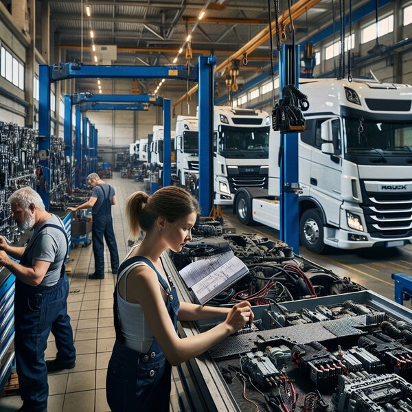 Монтаж и ремонт адаптеров и переходников для электрических систем грузовиков: