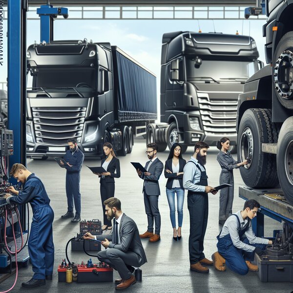 Диагностика и ремонт систем мониторинга давления в шинах грузовиков Volvo,