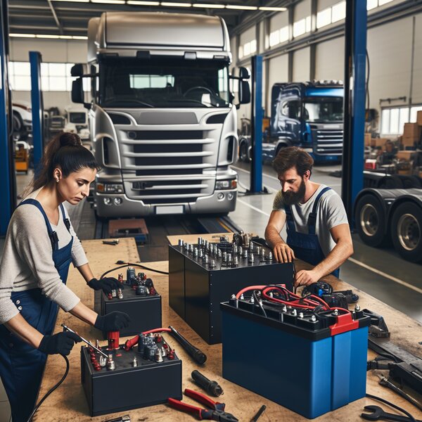 Ремонт и настройка зарядного устройства для грузовиков Volvo, Scania, Mercedes,