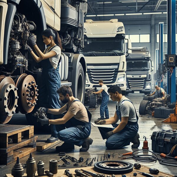 Ремонт и замена подачи воздуха в пневмотормоза Volvo, Scania, Mercedes, Renault