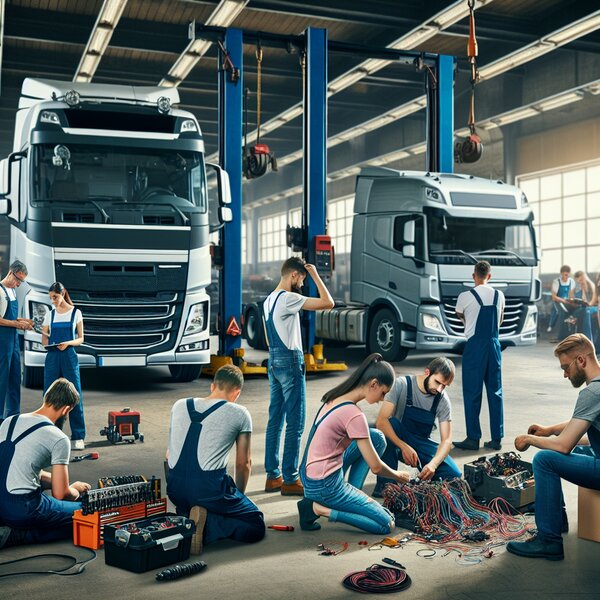 Ремонт и замена проводки тормозной системы Volvo, Scania, Mercedes, Renault,